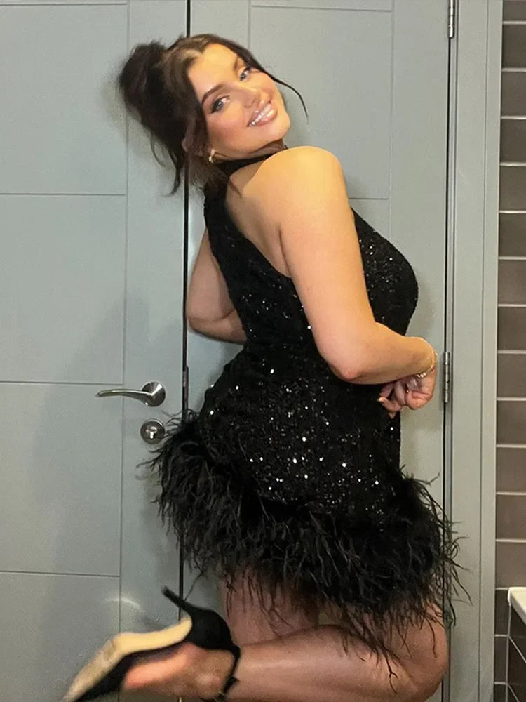 Feather party wear Dior Mini