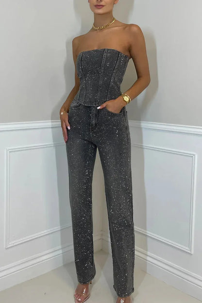 Diamond Glow Two-Piece Party Set