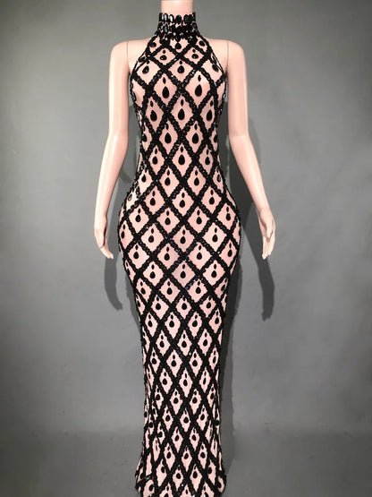 Sparkly Rhinestones Bodycon Dress