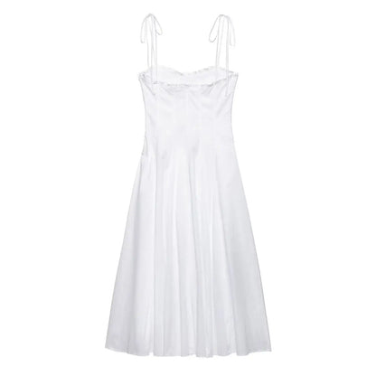 White trending Midi Guess dressd