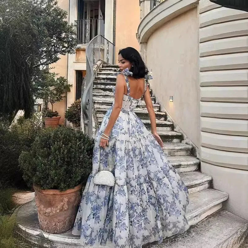 Long Dress Lady Elegant French