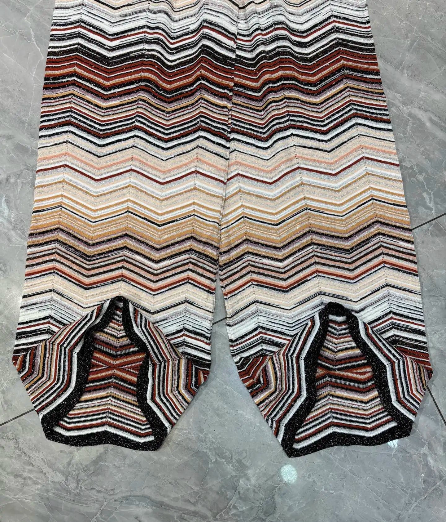 Missoni Chevron Metallic Pants Set