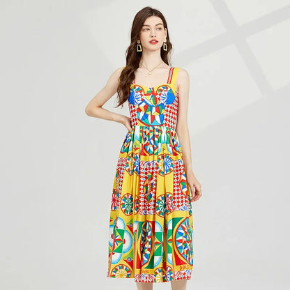 Dolce Geometric Waist Cinched