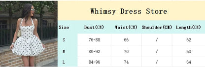 High trending  Polka Dot Corset Mini Dress