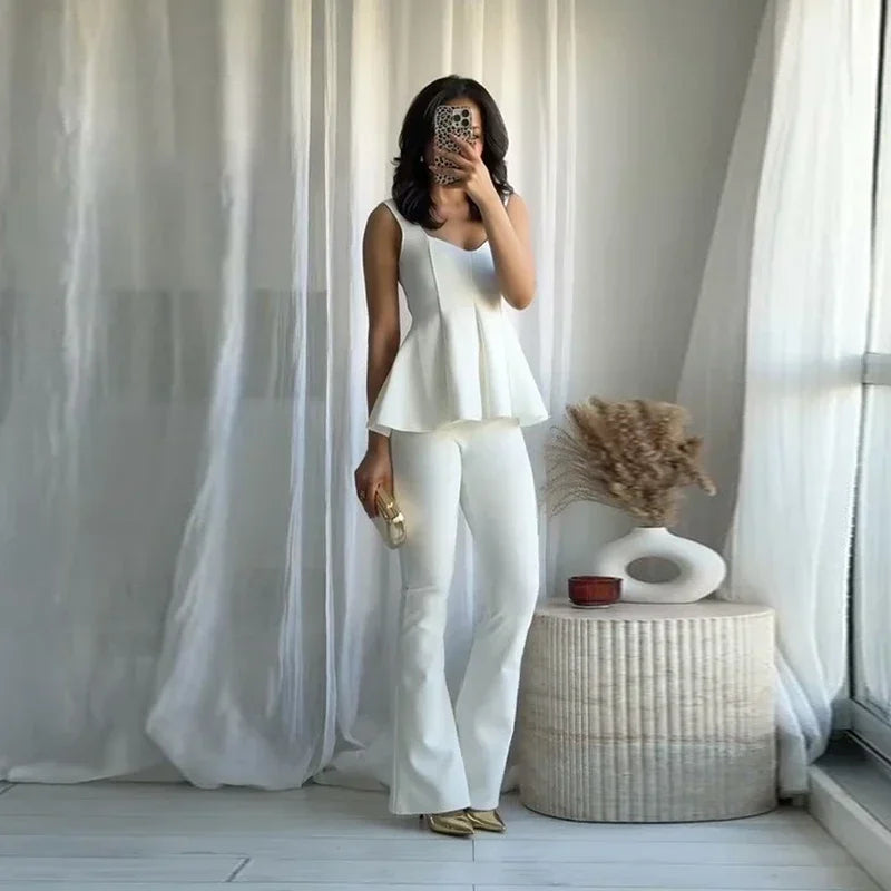 Elegant Pleated Top Trouser