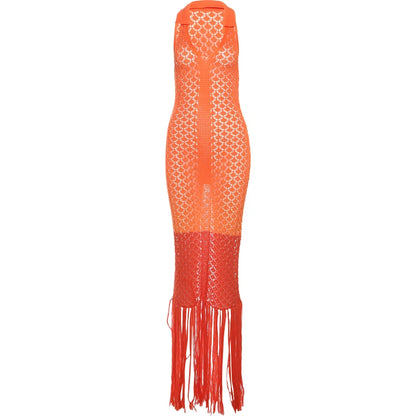 Tassel Mesh Patchwork Dress