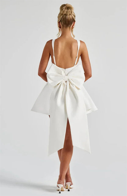 A Line Bow Corset Dress