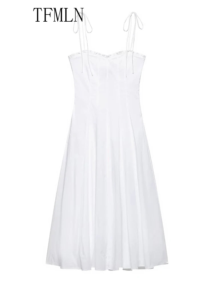 White trending Midi Guess dressd