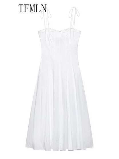 White trending Midi Guess dressd