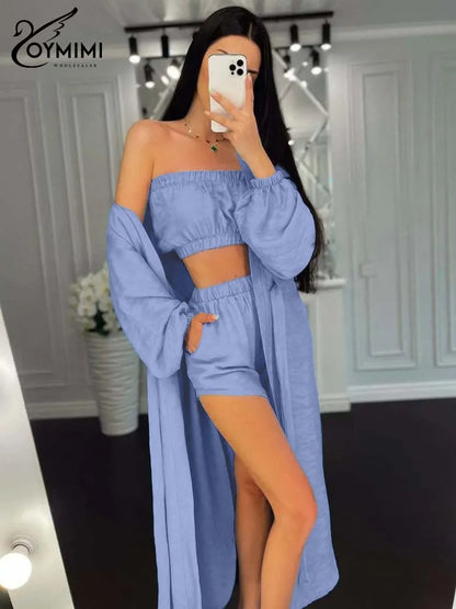 3 Piece Sets Woman Outfit Elegant