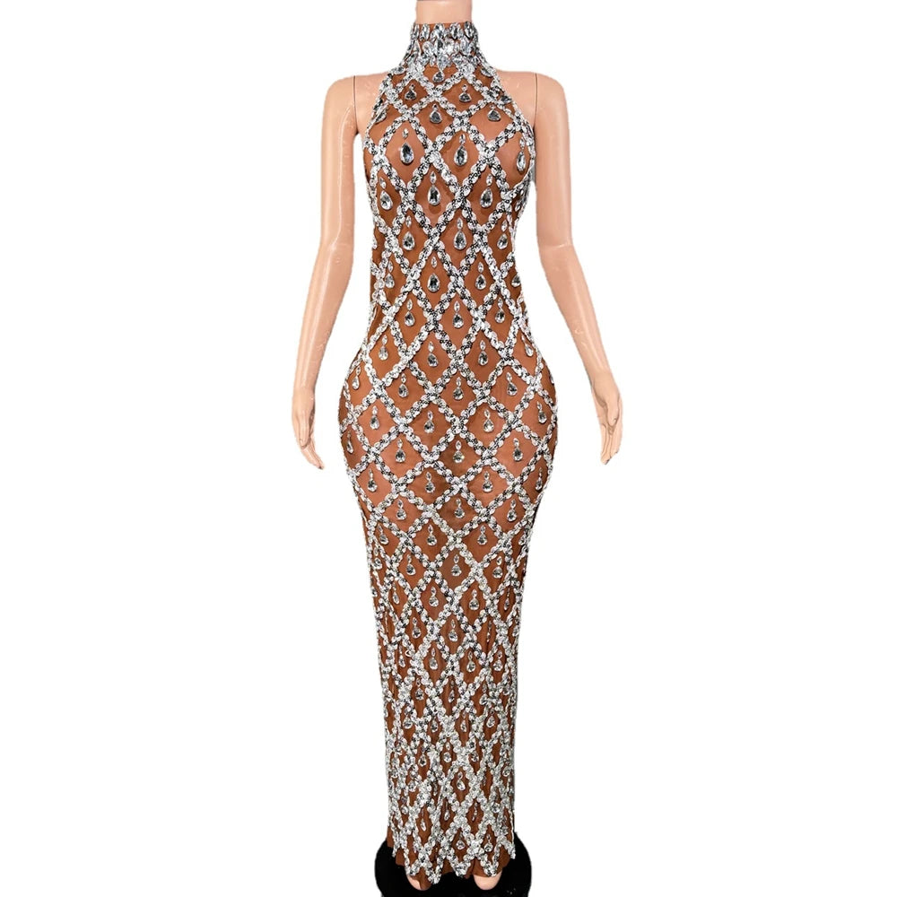 Sparkly Rhinestones Bodycon Dress