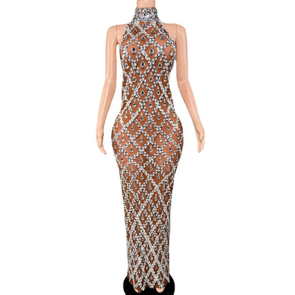 Sparkly Rhinestones Bodycon Dress