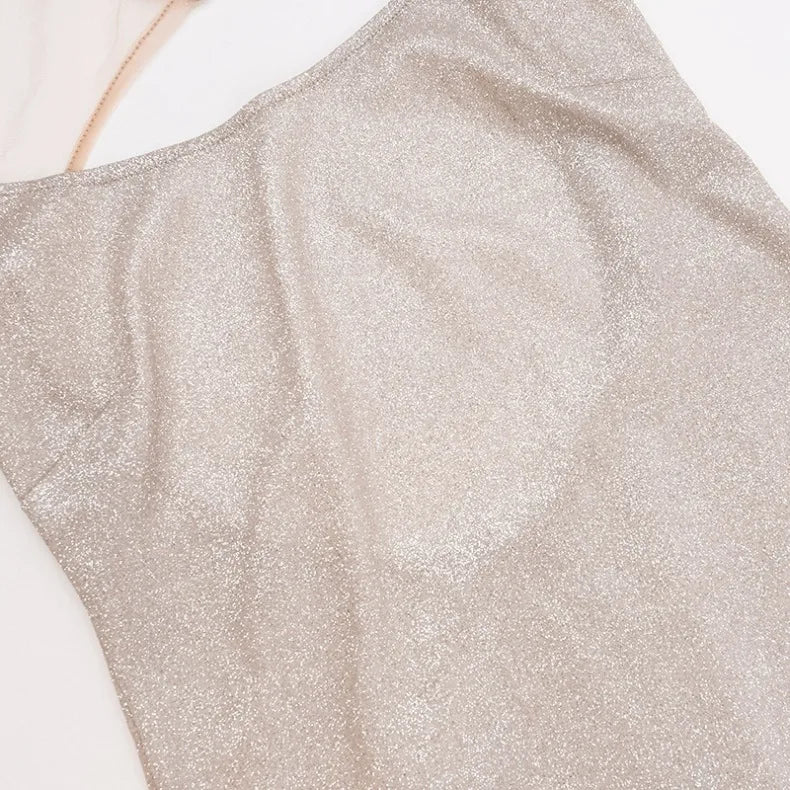 Sparkling Strapless Backless Fishtail Dress Birthday Party Solid Color Banquet Sexy Luxurious Elegant Formal Long Dress