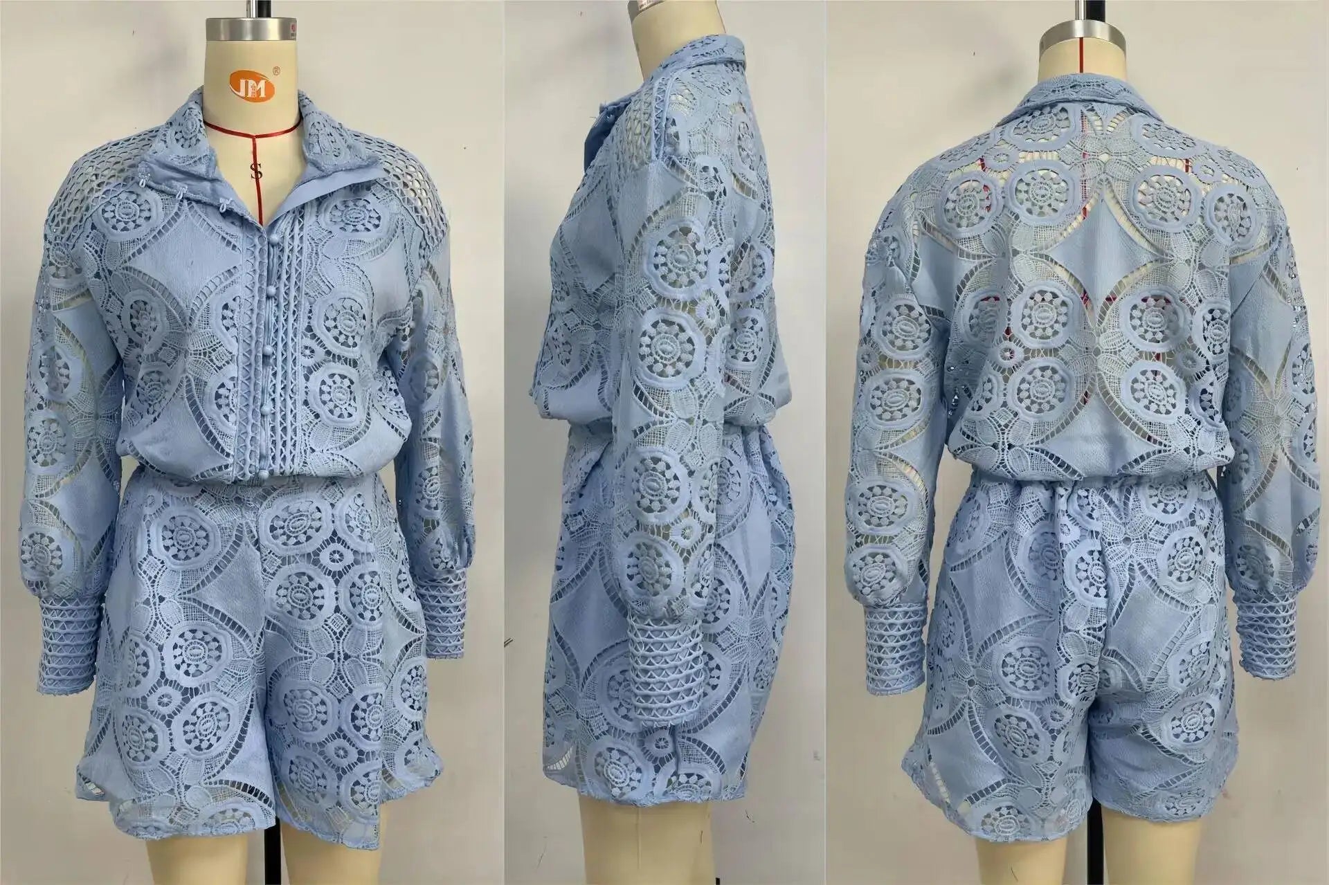 Lace Shorts Two Pieces Set