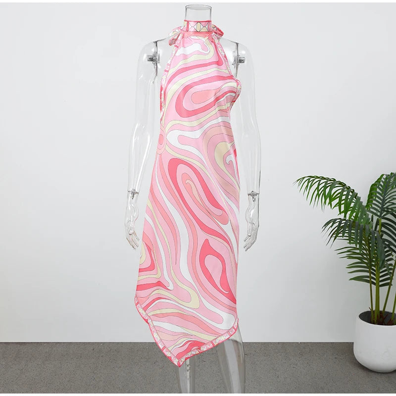 Pucci Summer Backless Pink Dress