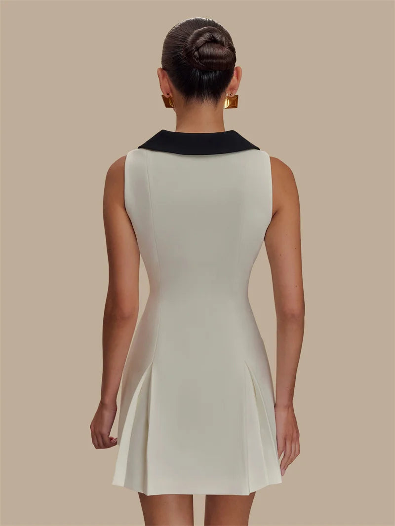 Big Collar Sail Collar Mini Dress