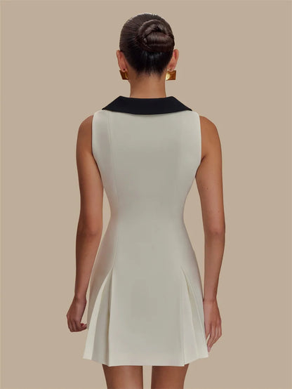 Big Collar Sail Collar Mini Dress