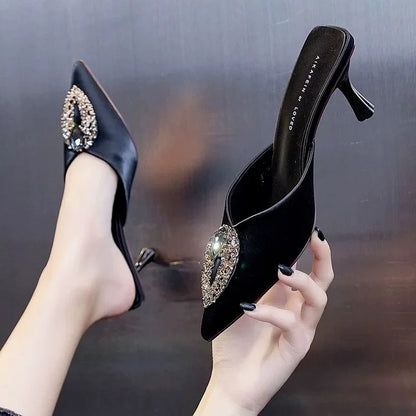Designer Rhinestone Heels- Super Classy