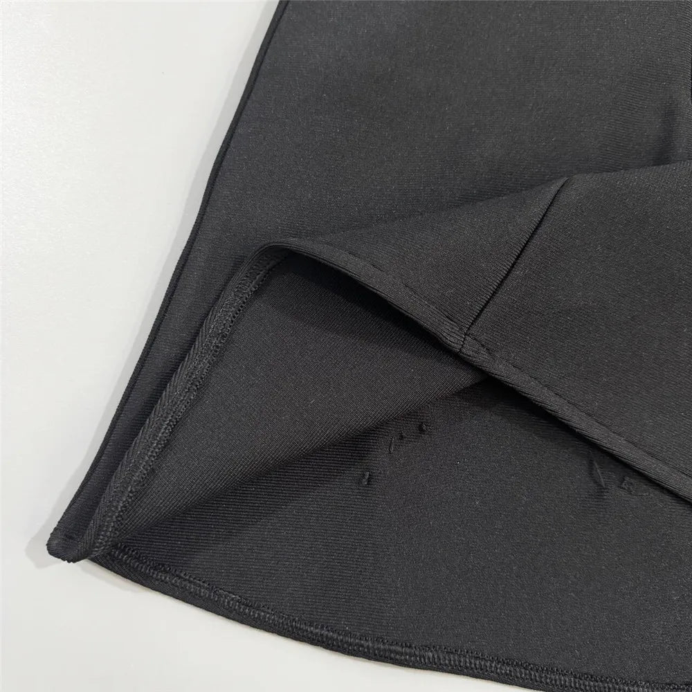 New women's luxurious diamond studded bandage dress sexy socialite banquet party evening dress short skirt medium long skirt