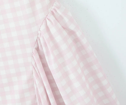 Elegant Laced Pleated Midi Dress