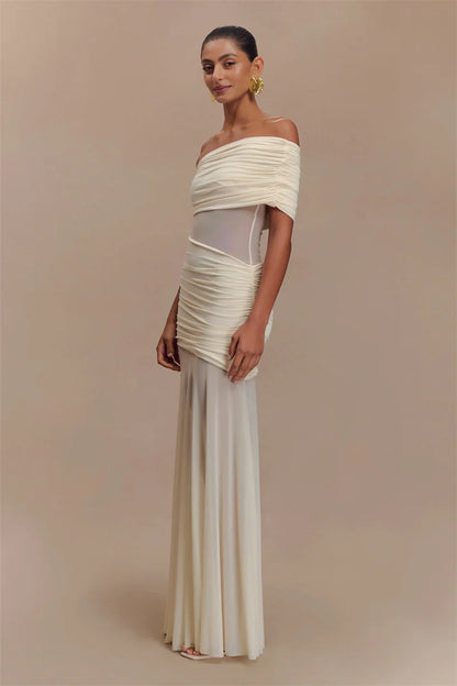 Off-shoulder Strapless Party Long Dress
