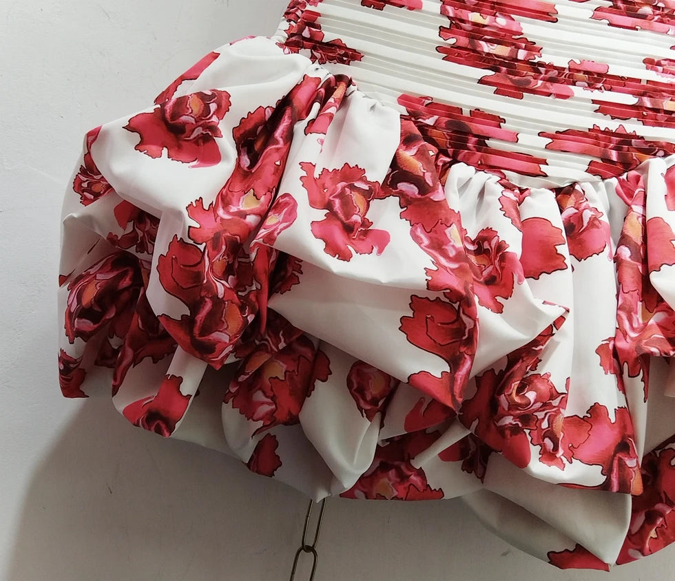 Australian Luxury Puffy Ruffle Dress