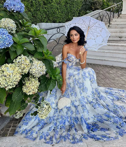 Long Dress Lady Elegant French