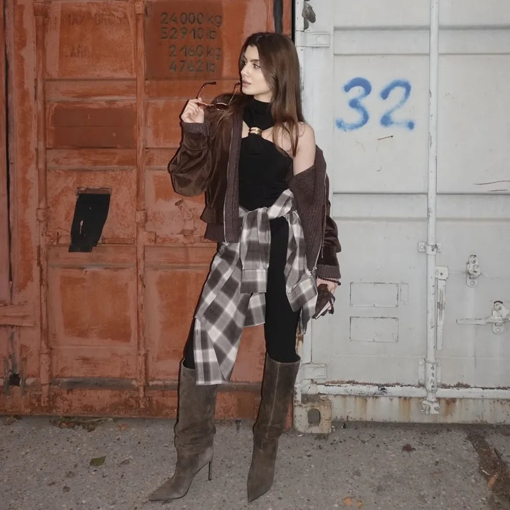 Vintage metal ring Turtle neck