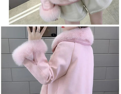 Women's Short Faux Coat Autumn Winter Imitation