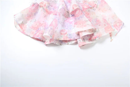 Ruffled Halter Elegant Birthday Banque Layered