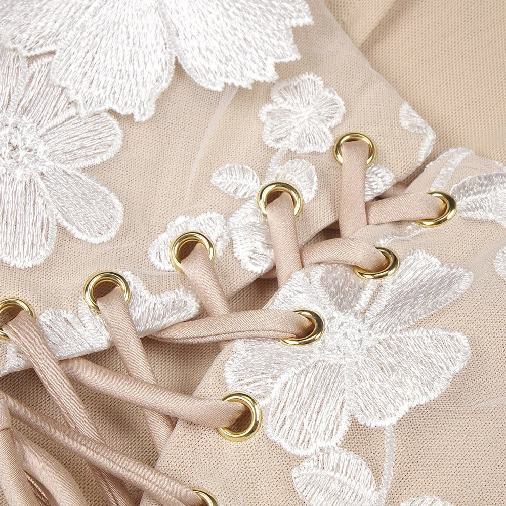 Embroidered 3d flowers Mini - Shellss