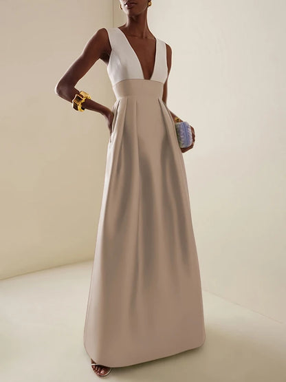 Celebrity-Inspired Elegant Evening Maxi Dress – Red Carpet Ready