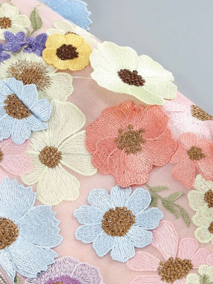 3D Flower Party Dress