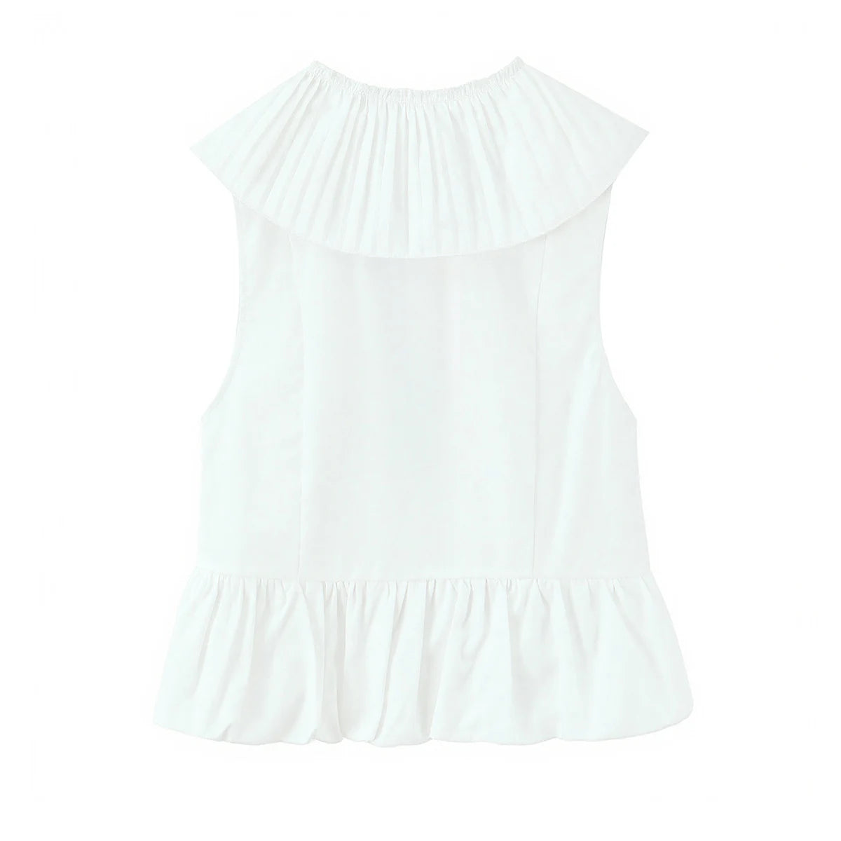 KONDALA Elegant Sweet Bow Tops Woman High Street Chic Pleated Deep V-Neck Tank Tops 2026 Summer Trendy Lady Holidays Dating Vest