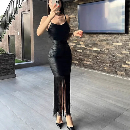 Bandage Tassel fringe Dress