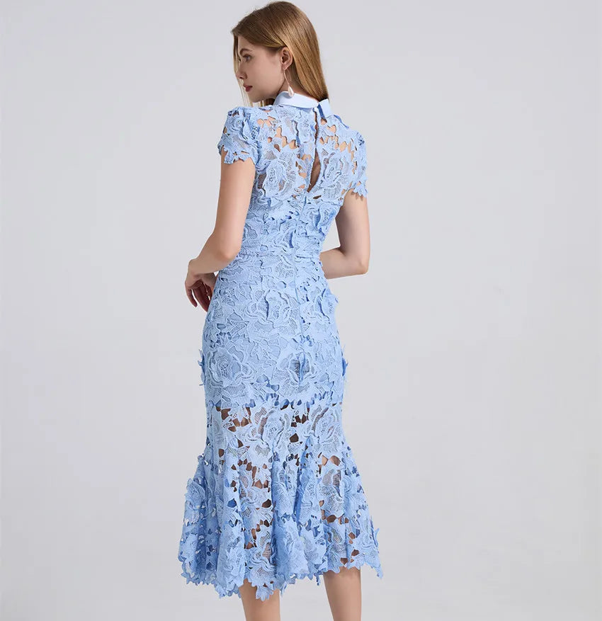 Self portrait Summer Lace Mermaid Dress