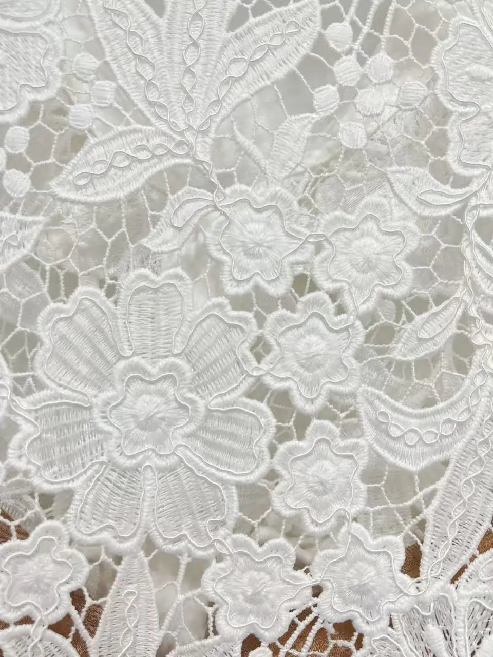 White selfportrait collar lace dress