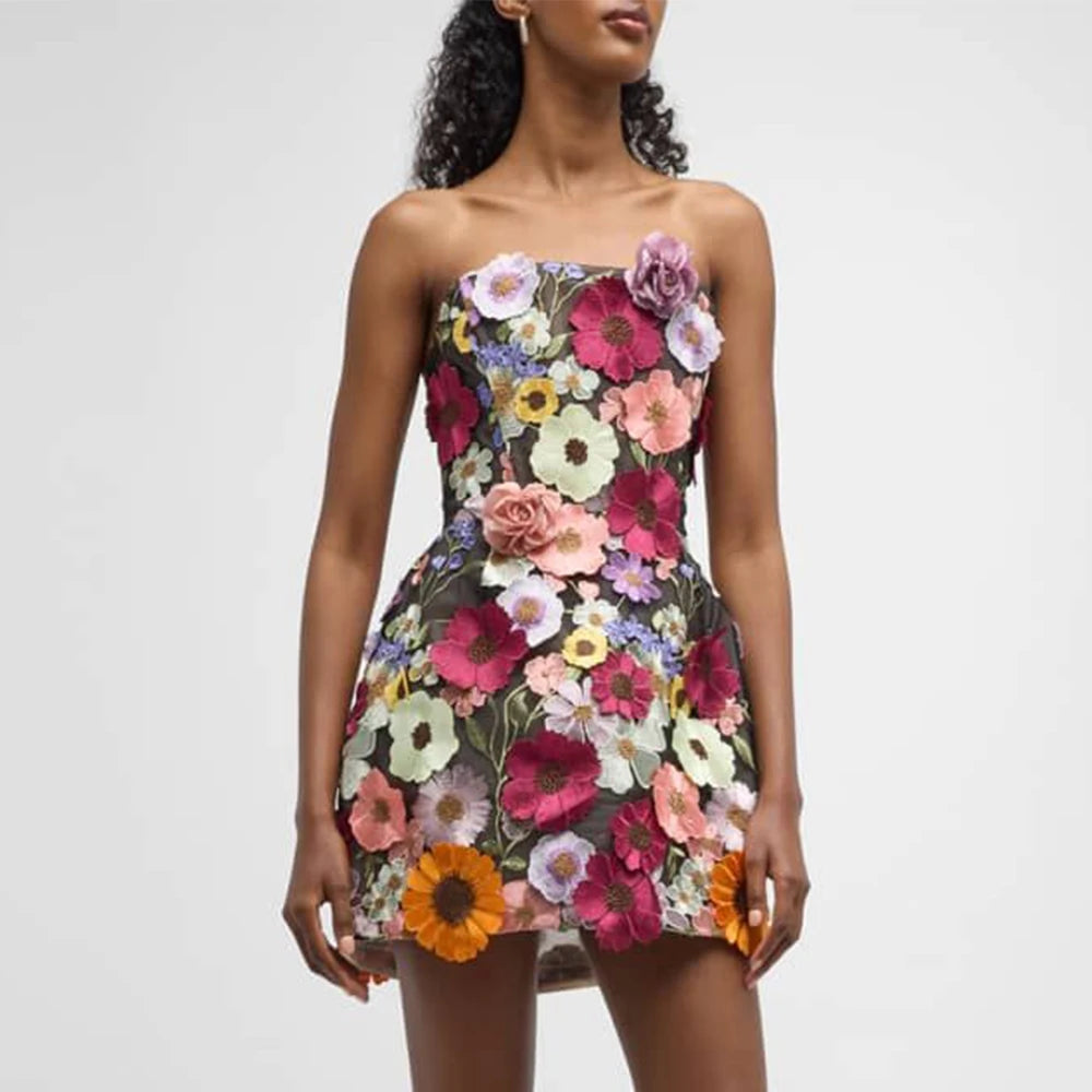 2025 Luxury Embroidered Flower Mini