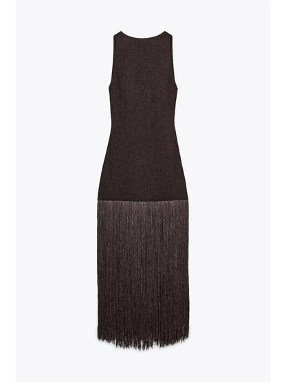zara TAssel Dress