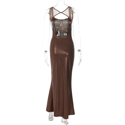 Shimmery Mermaid Evening Party Dress