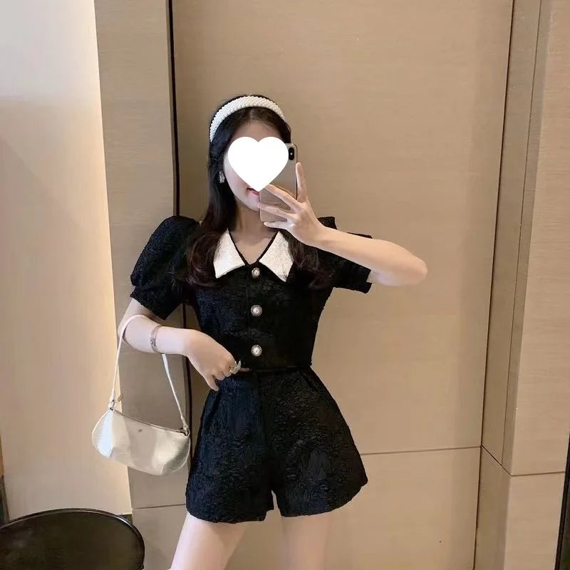 New Summer 2026 Fashionable Sportswear Set Women's Loose Pants Top Two-Piece Set Small Size Fragrance Style Casual Outfit