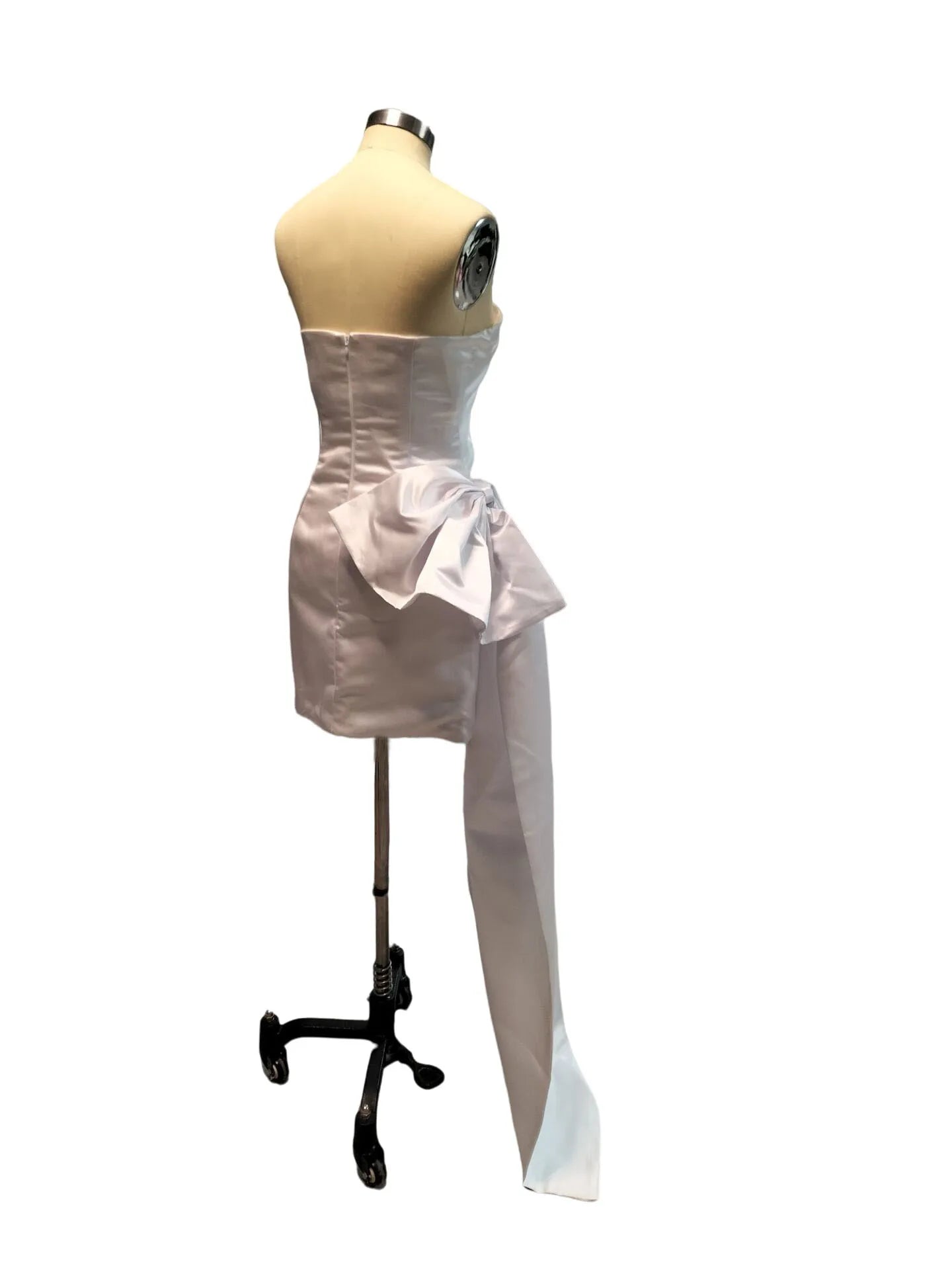 Satin party Dresses Short A Line