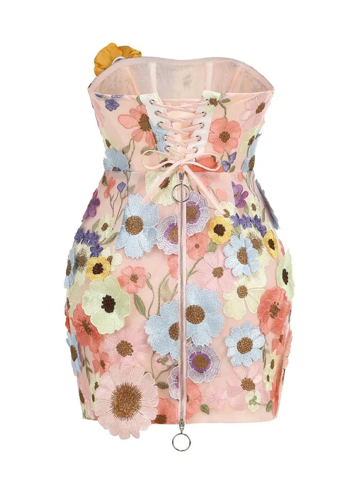 3D Flower Party Dress