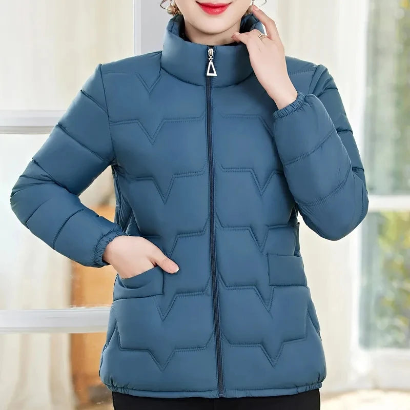 Women's Winter Parka 2025 New Casual Versatile Mom Down Cotton Jacket