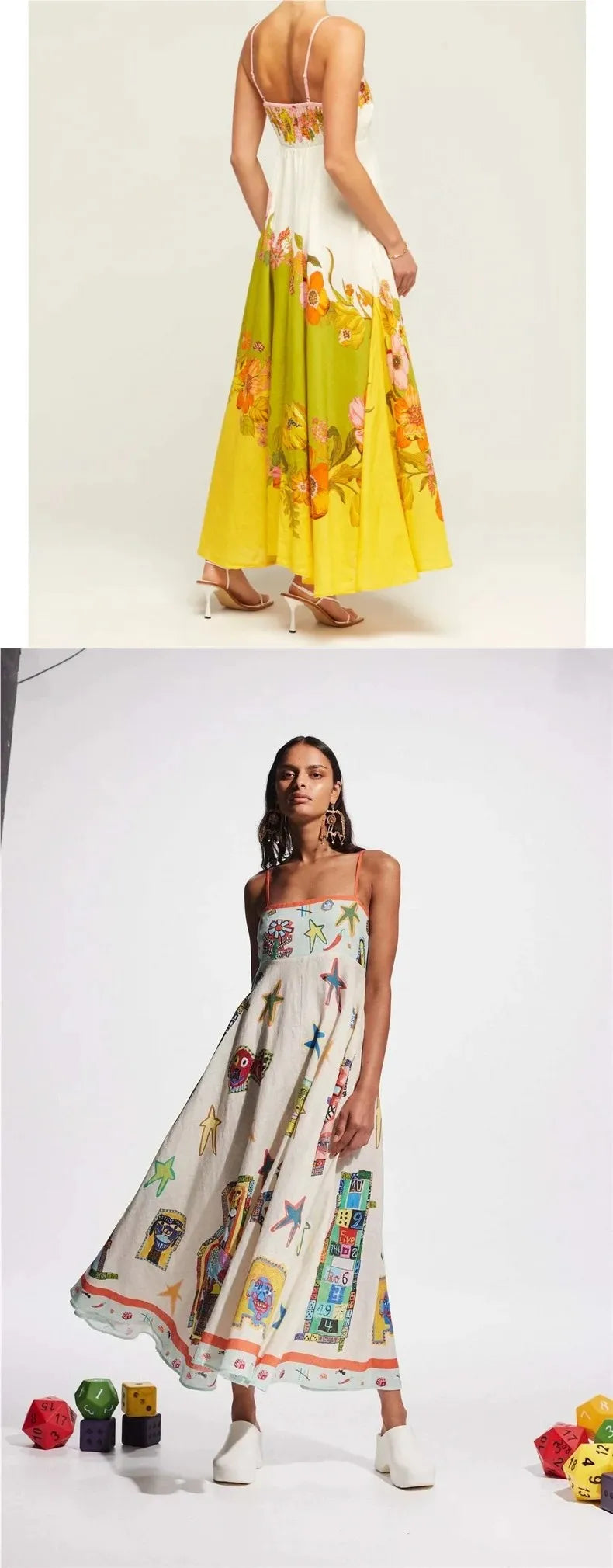 New Hot Sale of the Season – Printed Linen Maxi Dress (in 9 Colors)