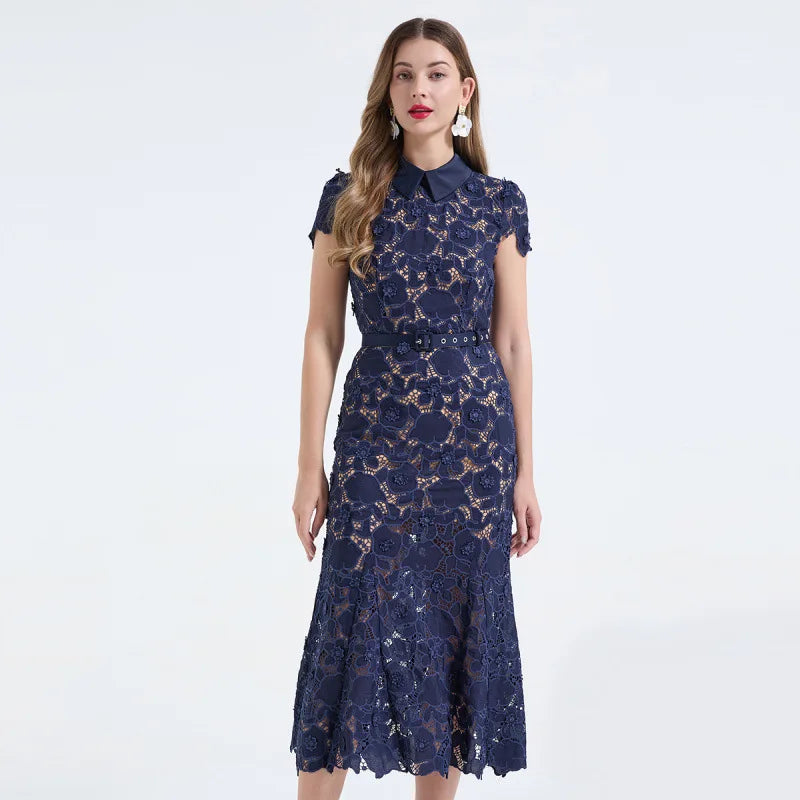 Lace Fish Tail Dress selfportarit