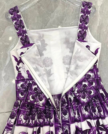 Square neck Dolce purple violet dream