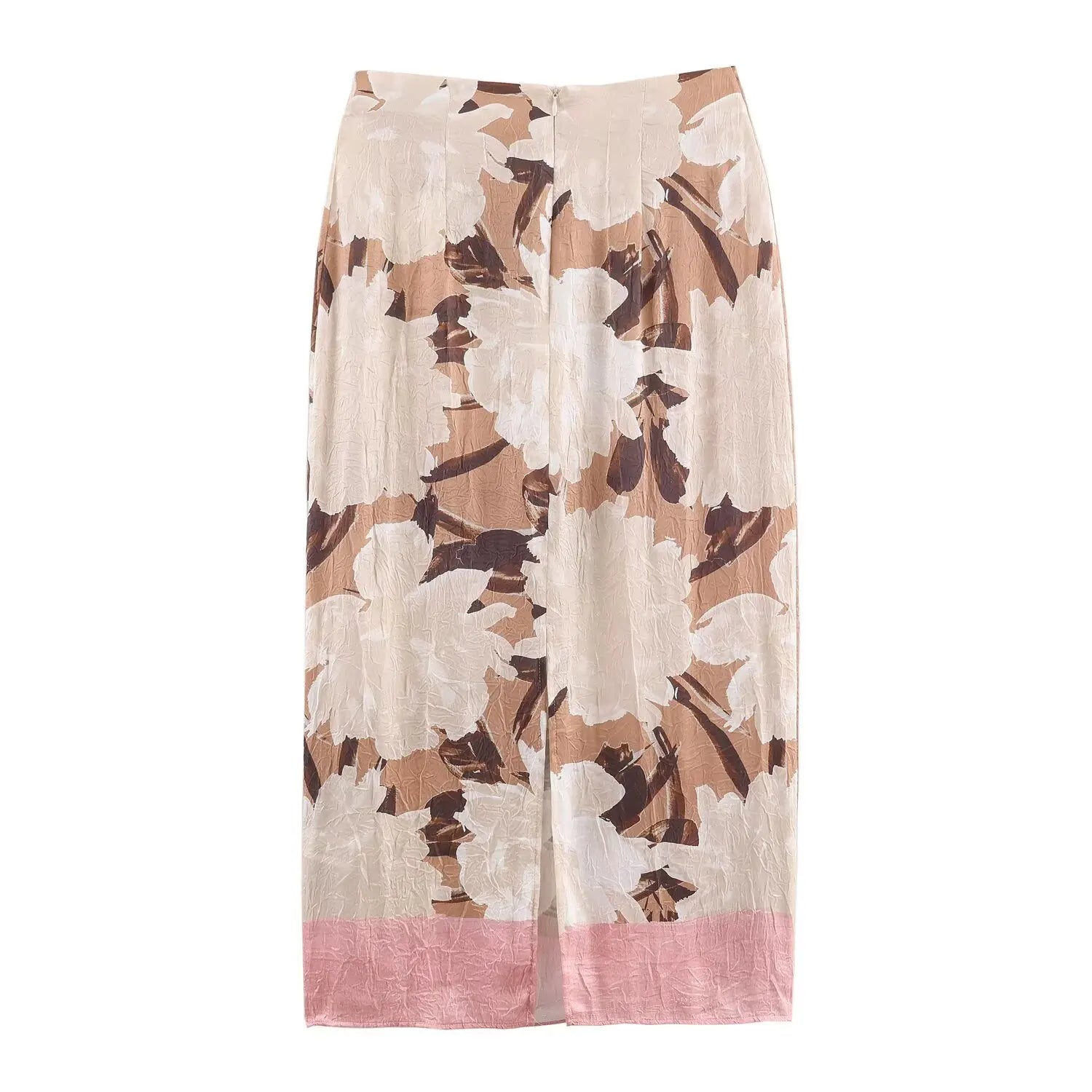 Printed Crepe Skirt