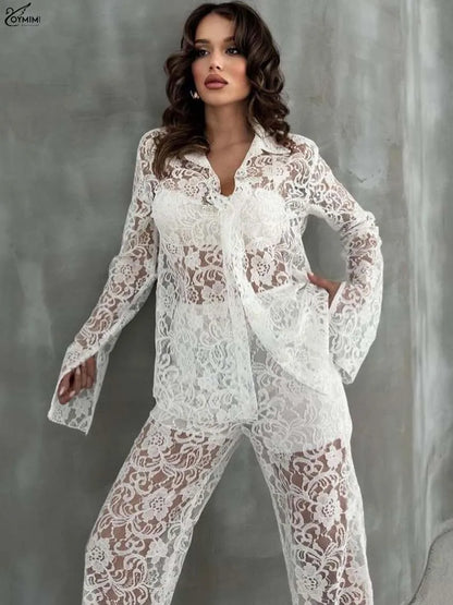 White Lace 2 Pieces Set