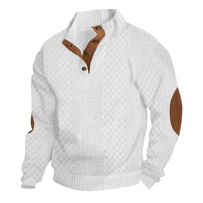 Men Stand Collars Long Sleeves Sweater German